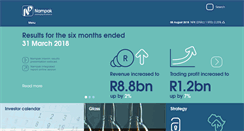 Desktop Screenshot of nampak.co.za